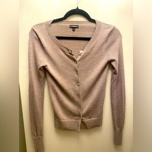 Tan Sparkly Express Cardigan